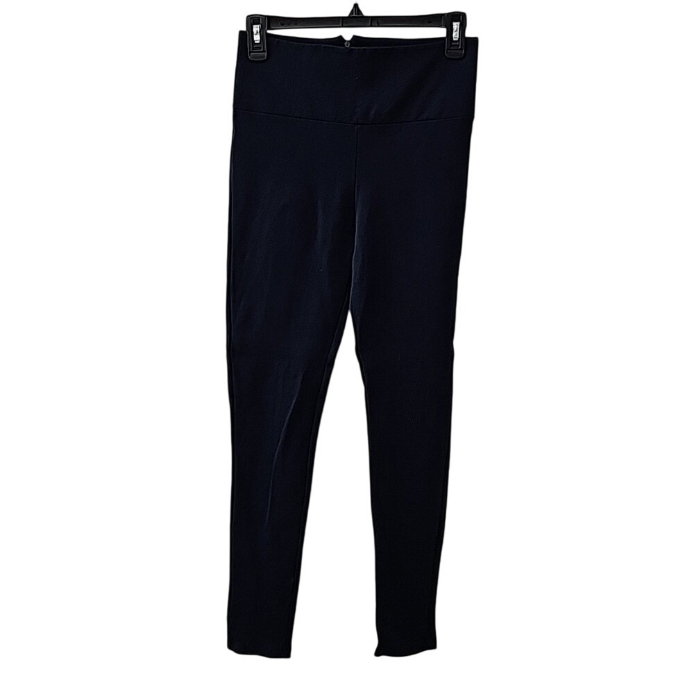 Foreign Exchange Navy Blue Zipper Fly Stretch Leggings Size S